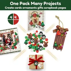 Buttons Galore Christmas Super Value Pack Weihnachtsknöpfe 100 Stück