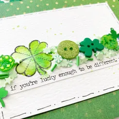 Buttons Galore Shamrock Nähknöpfe 50 Stk grün sortiert