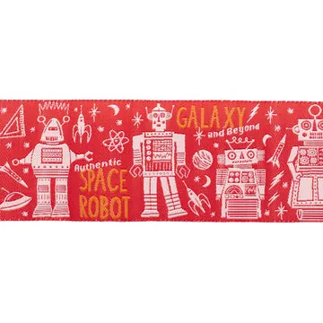 Renaissance Ribbon Blastoff Space Robot Webband 1 Yard
