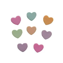 Flatbackz Convo Hearts Herz-Cabochon 8 Stück mit Spruch bunt