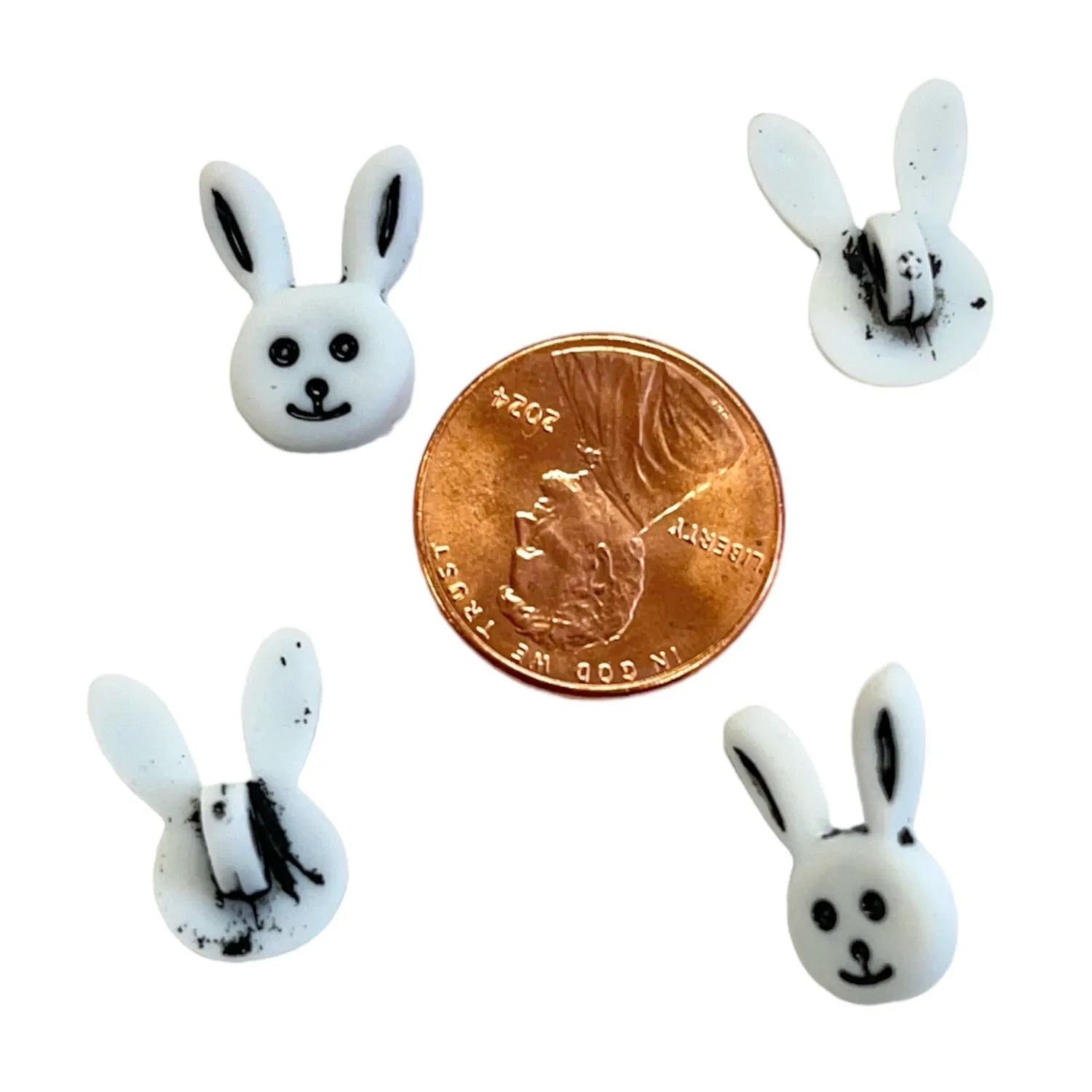 Buttons Galore Bunny with Ears Hasenknöpfe zum Annähen