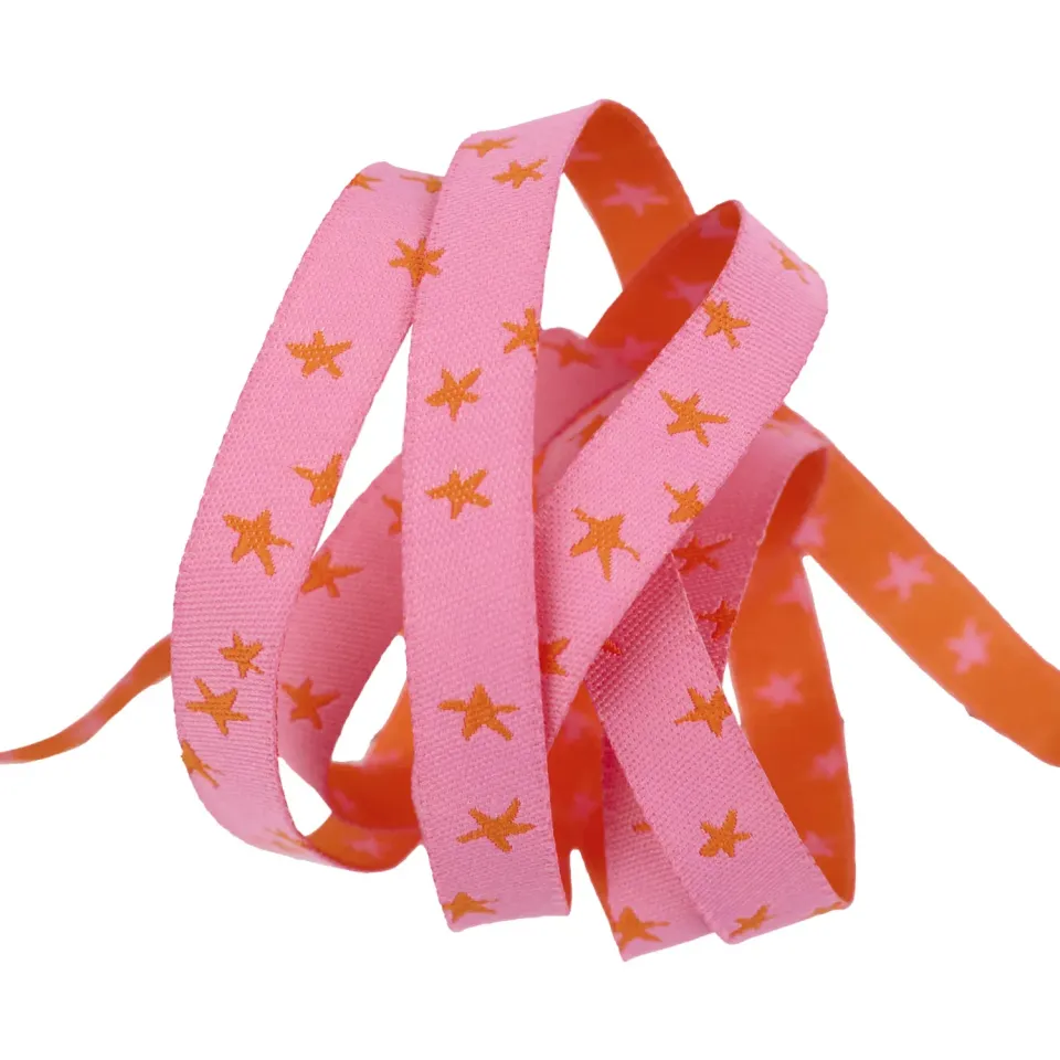 Renaissance Ribbon Mixtape Starry Webband Pink 3/8 Zoll 1 Yard