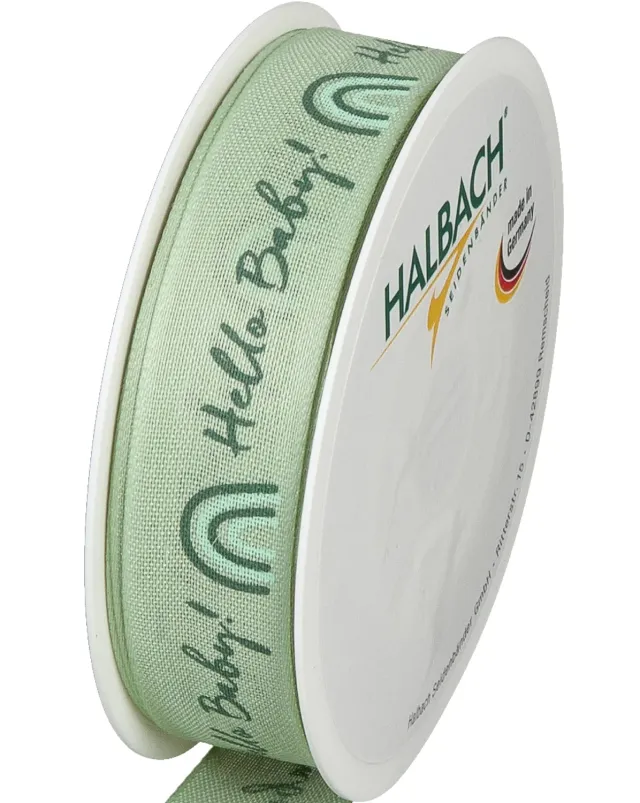 Halbach Geschenkband Hello Baby 25 mm x 16 m Polyester