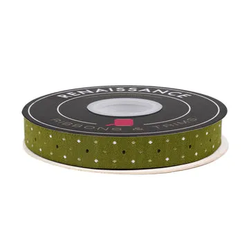 Renaissance Ribbon Berry and Pine Magic Dot 5/8 Zoll Band