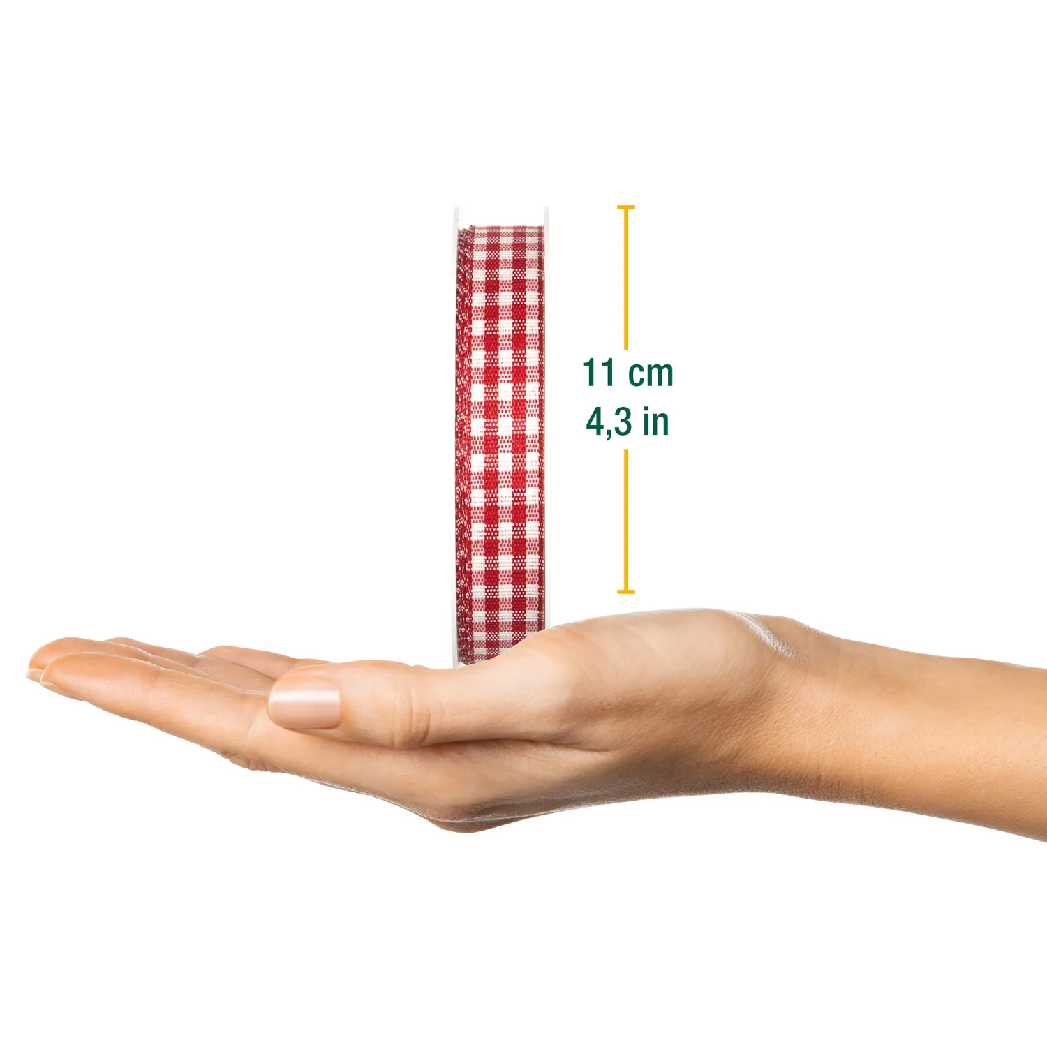 Halbach Vichy-Karo Geschenkband 25 m Rolle