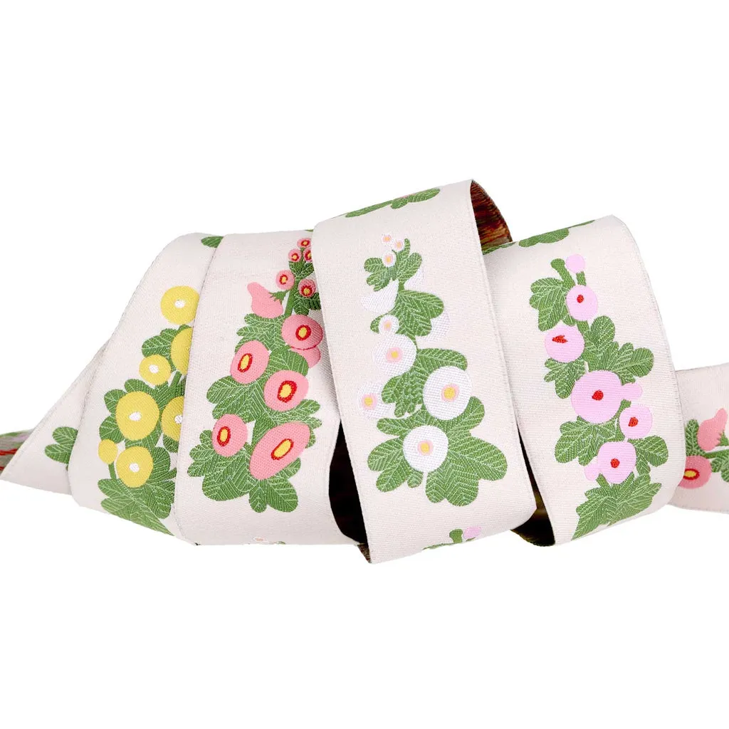 Renaissance Ribbon Love Letter Hollyhock Blumenband 1 Yard