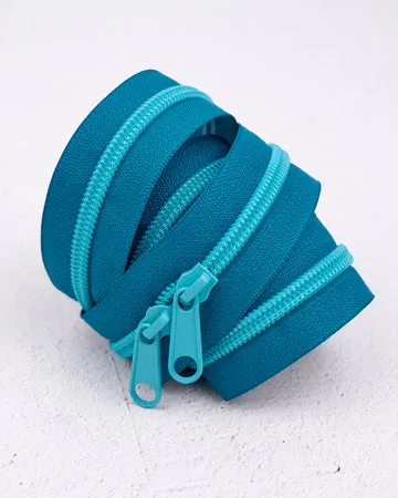 Renaissance Ribbon Aquamarine #5 Reißverschluss Aquamarin