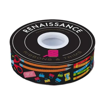 Renaissance Ribbon Back to School My School Supplies Webband 38mm