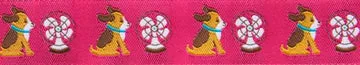 Renaissance Ribbon Jessica Jones Chili Dog Webband 22mm 1 Yard rosa