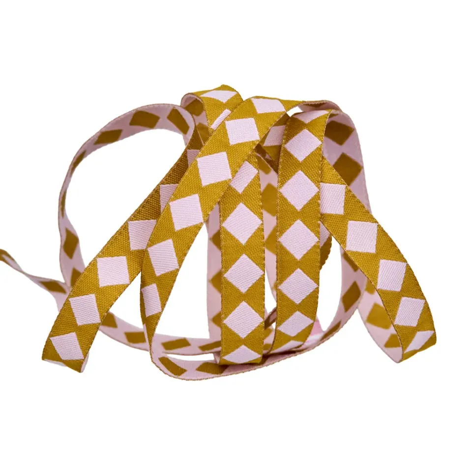 Renaissance Ribbon Ramble On-Point Squares Webband 3/8 Zoll