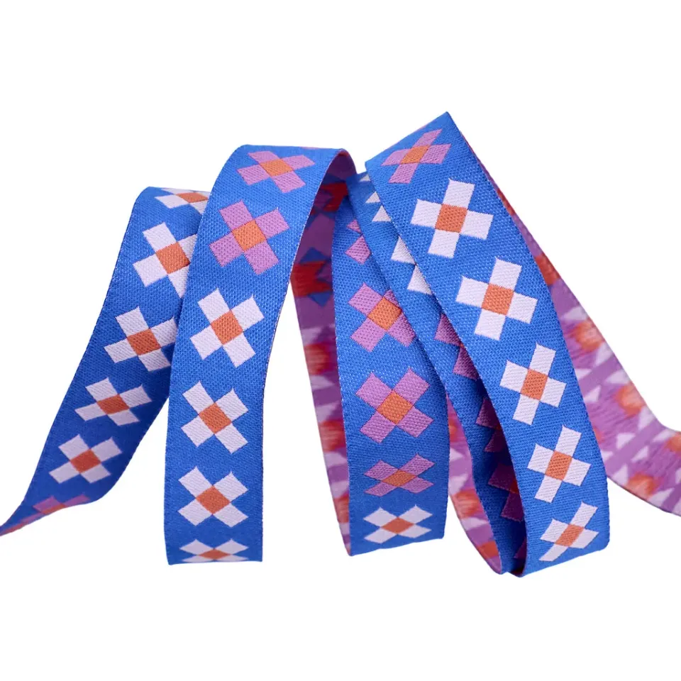Renaissance Ribbon Ramble - Little X Jacquardband 5/8 Zoll 1 Yard bunt