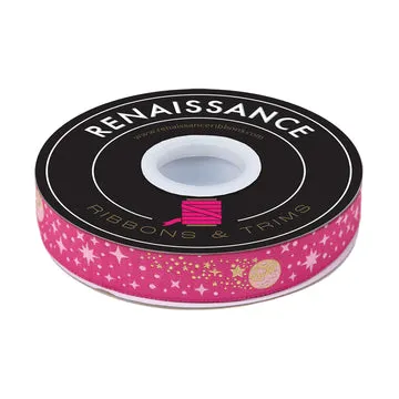 Renaissance Ribbon Roar Meteor Shower Webband Blush 22mm 1 Yard