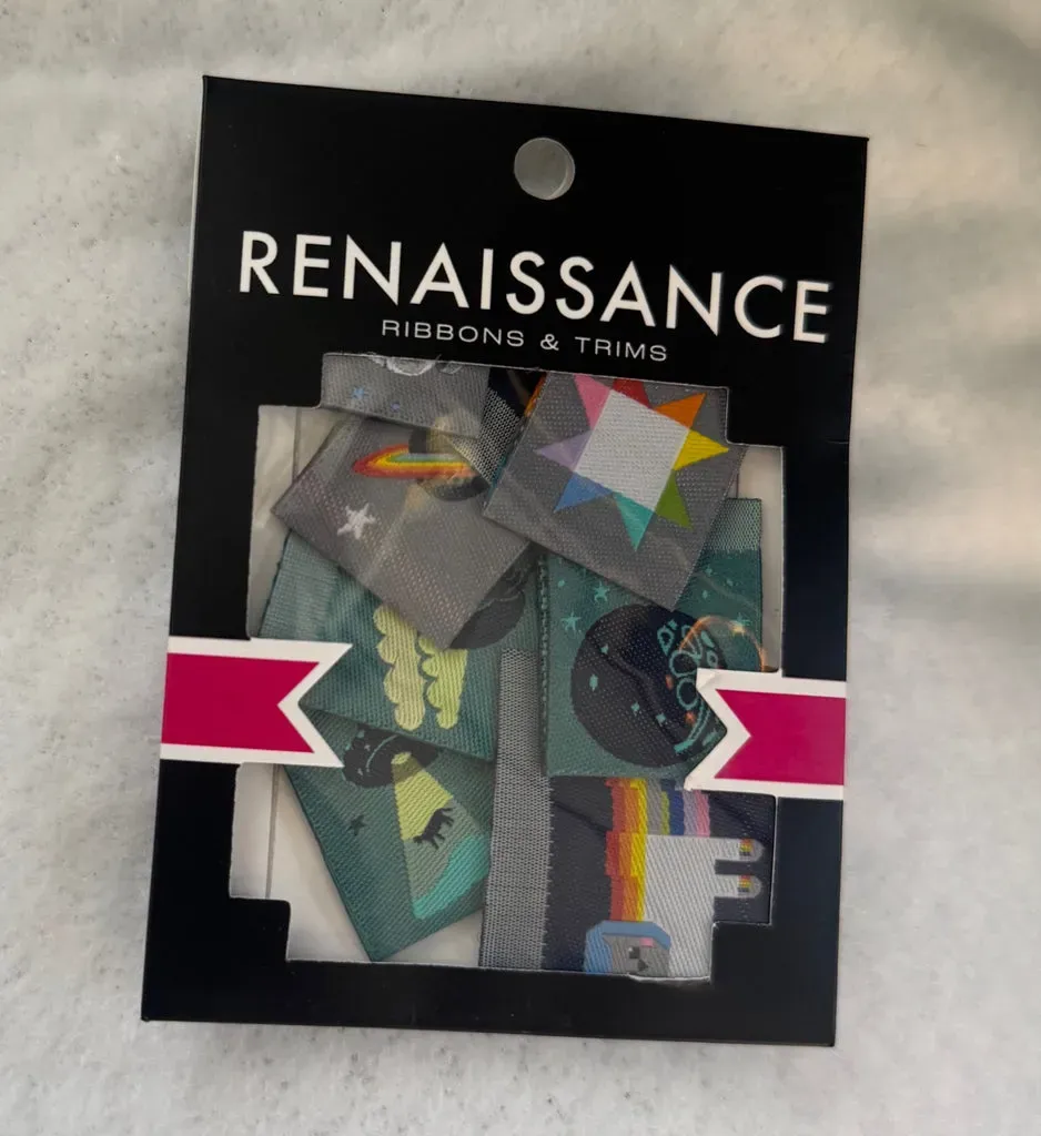 Renaissance Ribbon Meowter Space Webetiketten Label-Pack Katzen