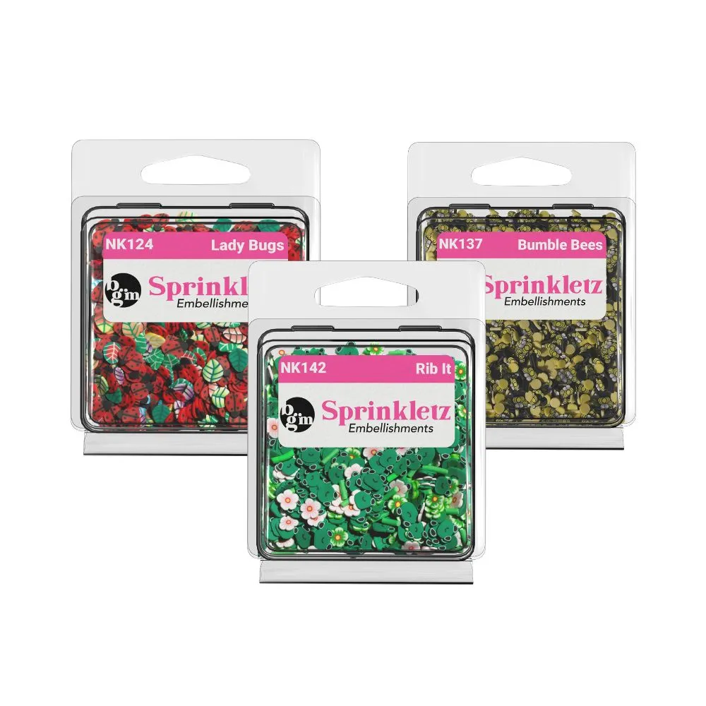 Buttons Galore Sprinkletz Polymer Clay Streuteile 5er-Bundle Shaker