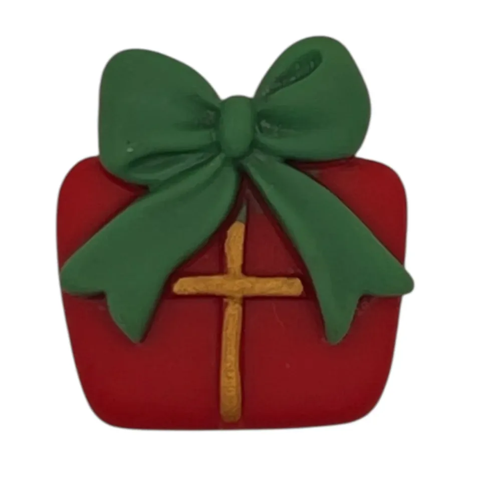 Buttons Galore Christmas Gift Flachrücken Deko 25 Stück rot