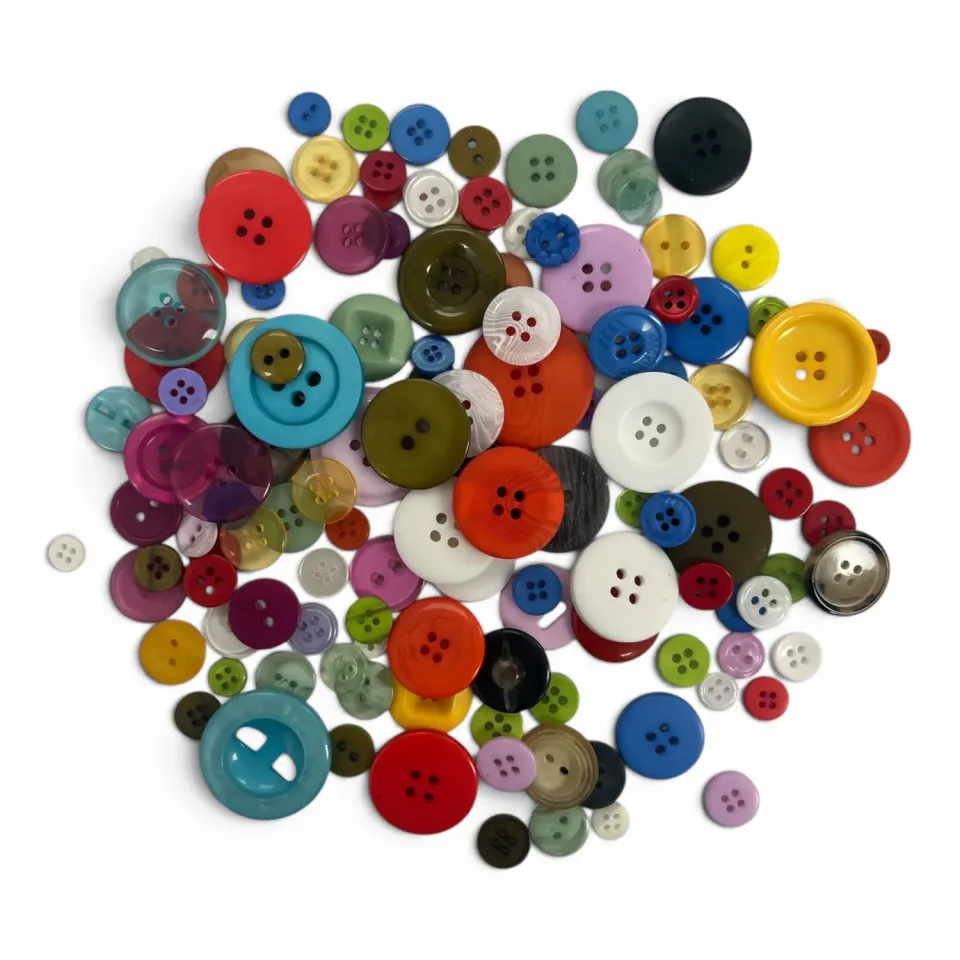 Buttons Galore Round Sewing Button Grab Bag Nähknöpfe Harz Mix