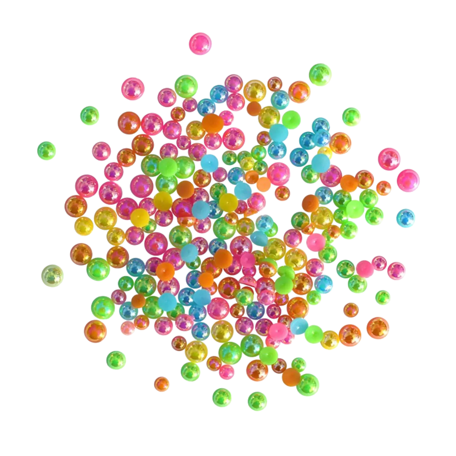 Buttons Galore Half Pearlz Halbperlen irisierend 4-6 mm