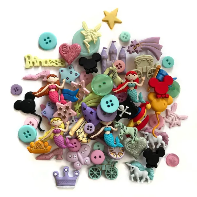Buttons Galore Fantasy Knöpfe 50 Stück Märchenmotive