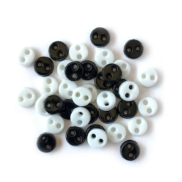 Buttons Galore Micro Knöpfe 35 Stück 4 mm glänzend