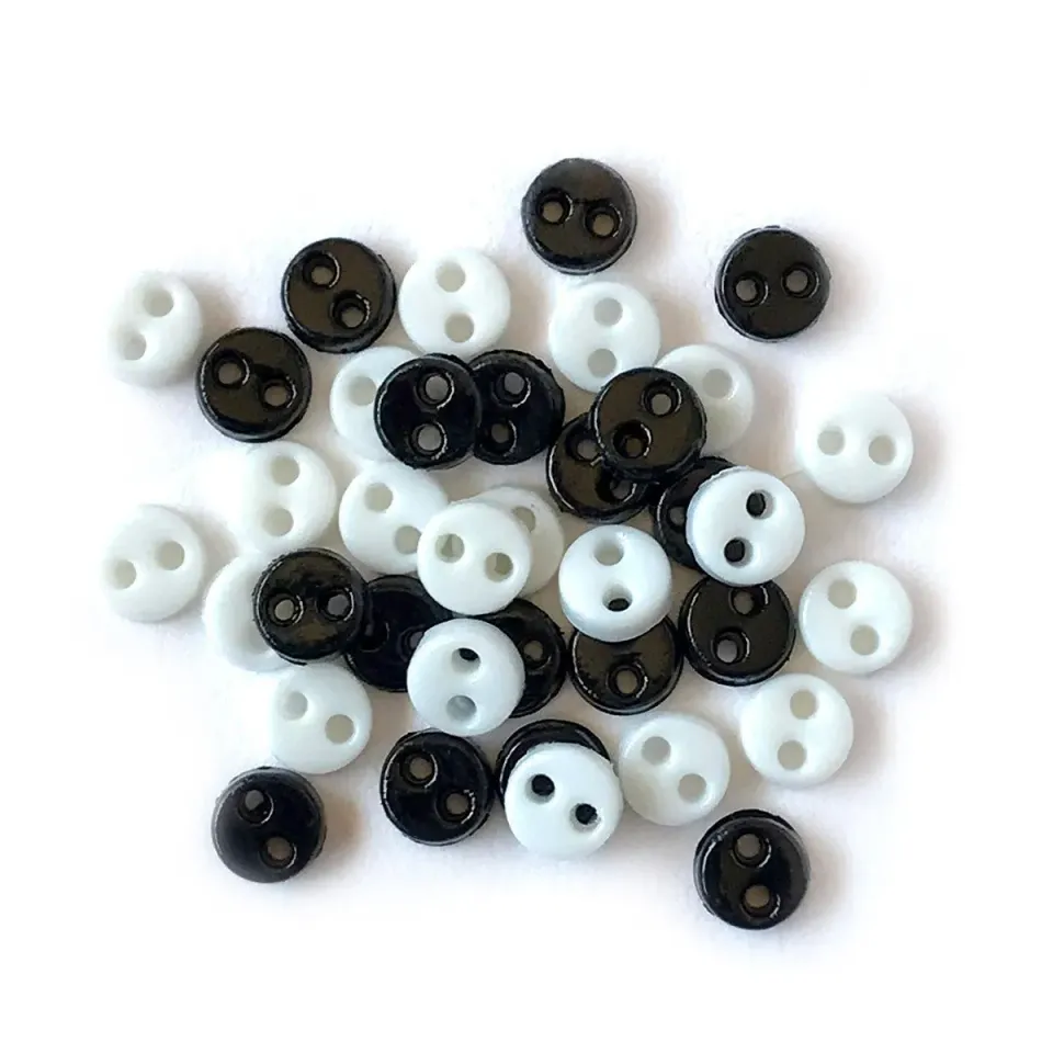 Buttons Galore Micro Knöpfe 35 Stück 4 mm glänzend