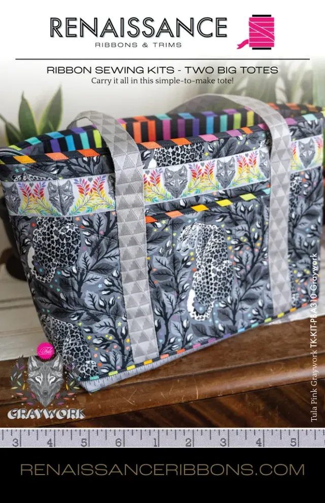 Renaissance Ribbon Two Big Totes Nähset Komplettset