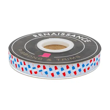 Renaissance Ribbon 250th Birthday Push Pops Band 5/8 Zoll 1 Yard