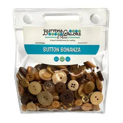 Buttons Galore Bonanza Knopfmix braun 8 oz