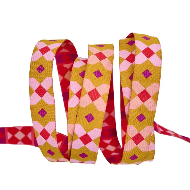 Renaissance Ribbon Ramble Big X Webband 1 Yard modern