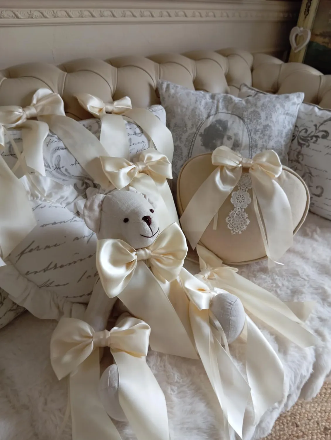 MORSUNBELA Schleifen Deko Hochzeit Geschenkschleifen