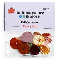 Buttons Galore Fancy Fall Herbstknöpfe 15 Stück zum Annähen