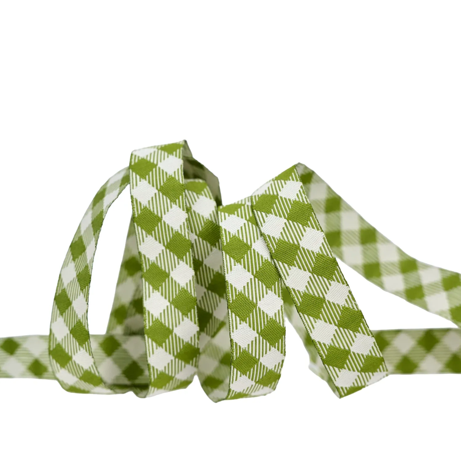 My Secret Garden Garden Gingham Leafy Band 16mm 1m