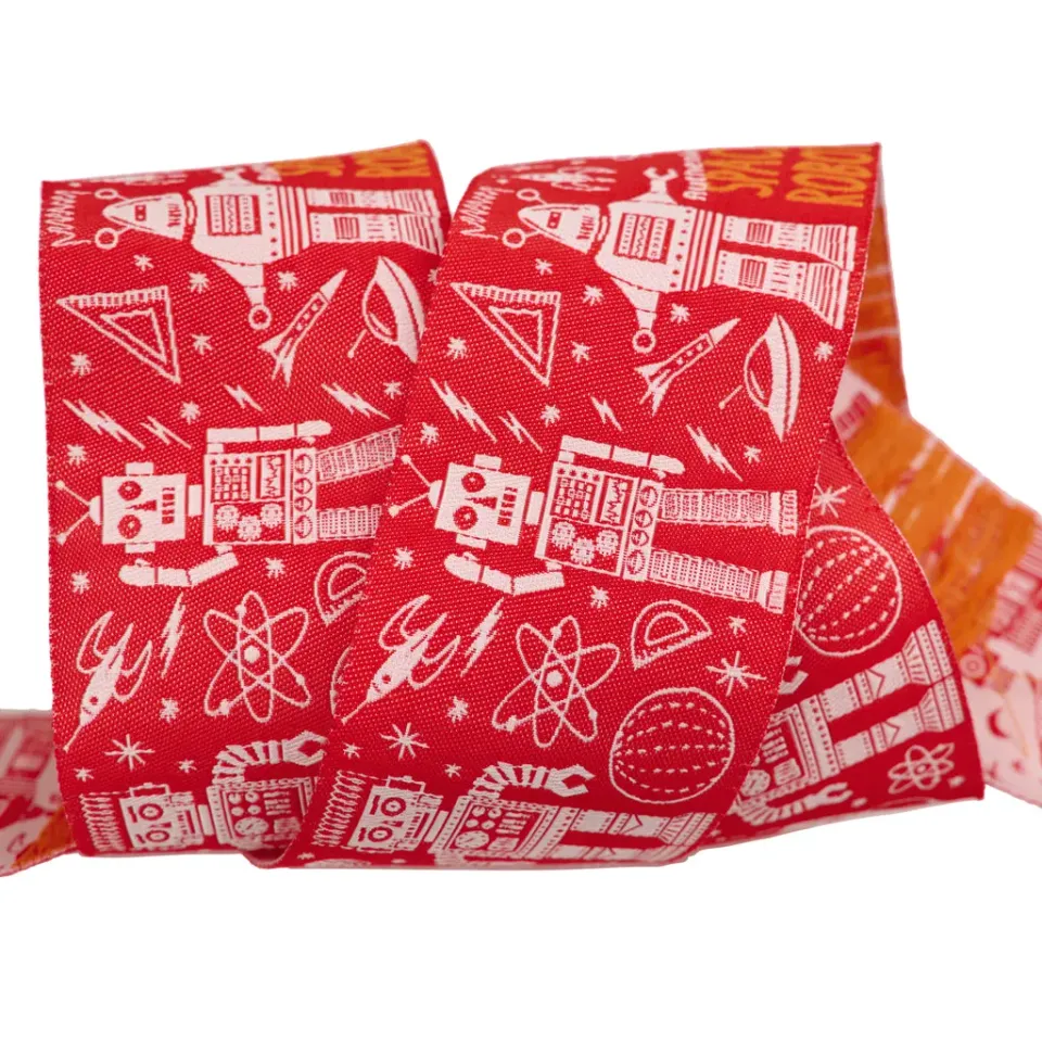 Renaissance Ribbon Blastoff Space Robot Webband 1 Yard