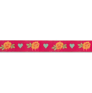 Renaissance Ribbon Curiouser Painted Roses Schleifenband 1 Yard