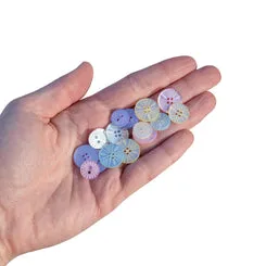 Buttons Galore Spring Fancy Nähknöpfe bunt 16 Stk