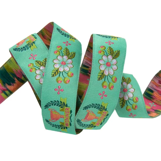 Renaissance Ribbon The Winner on Mint Band 15 yd 7/8" Mint
