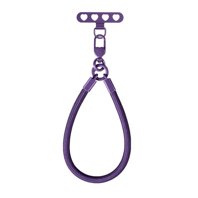MORSUNBELA Handschlaufe Handykette Kurz Violett 15 cm
