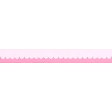 Renaissance Ribbon Love Notes Scallop Webband 16mm 1 Yard rosa