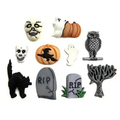Buttons Galore Halloween Set 2 Knöpfe 50 Stück Halloween