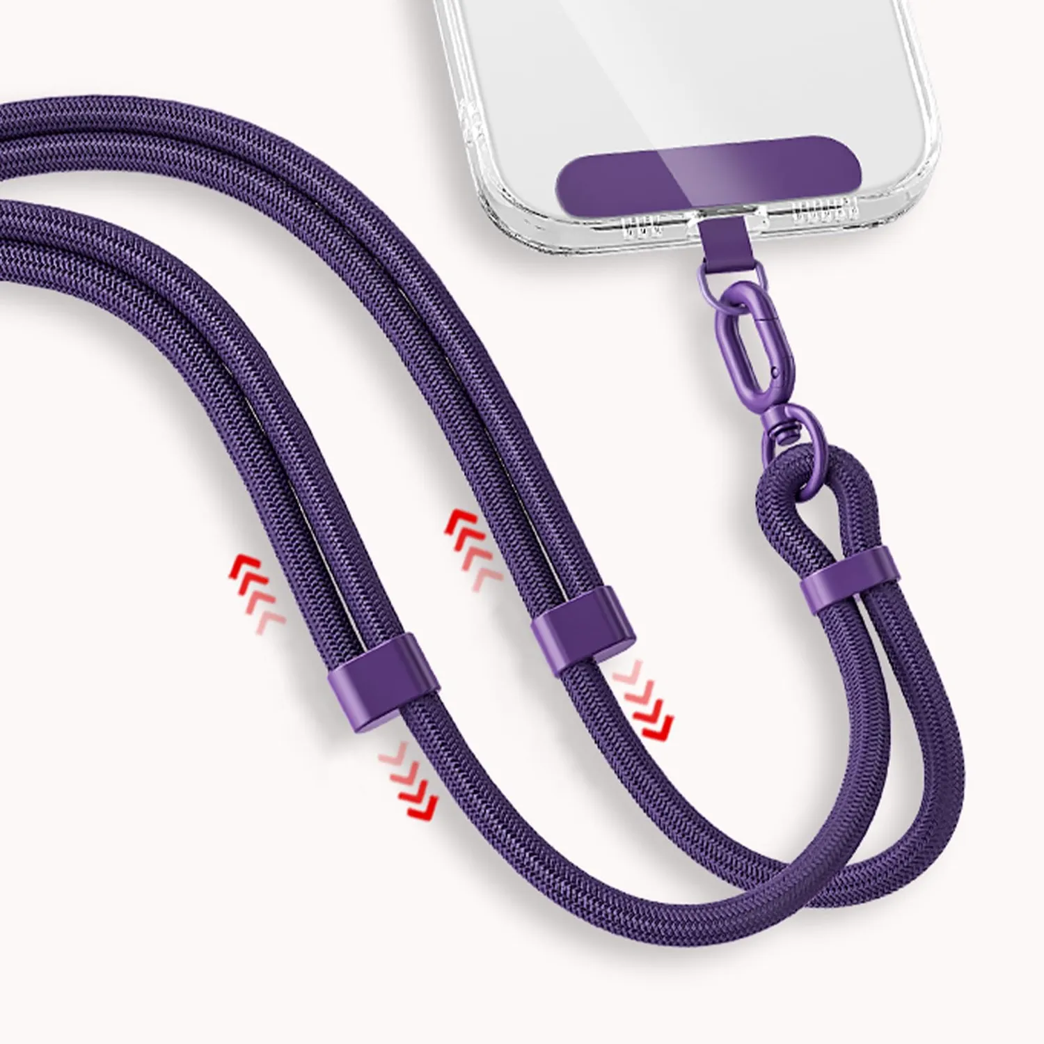 MORSUNBELA Handykette Handyband verstellbar