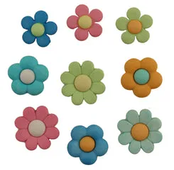 Buttons Galore Spring Group Bastelknöpfe Sortiment 50 Stück Nylon