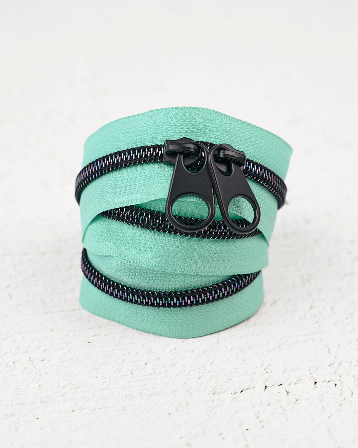 Renaissance Ribbon Beveled Glass Handtaschen-Reißverschluss