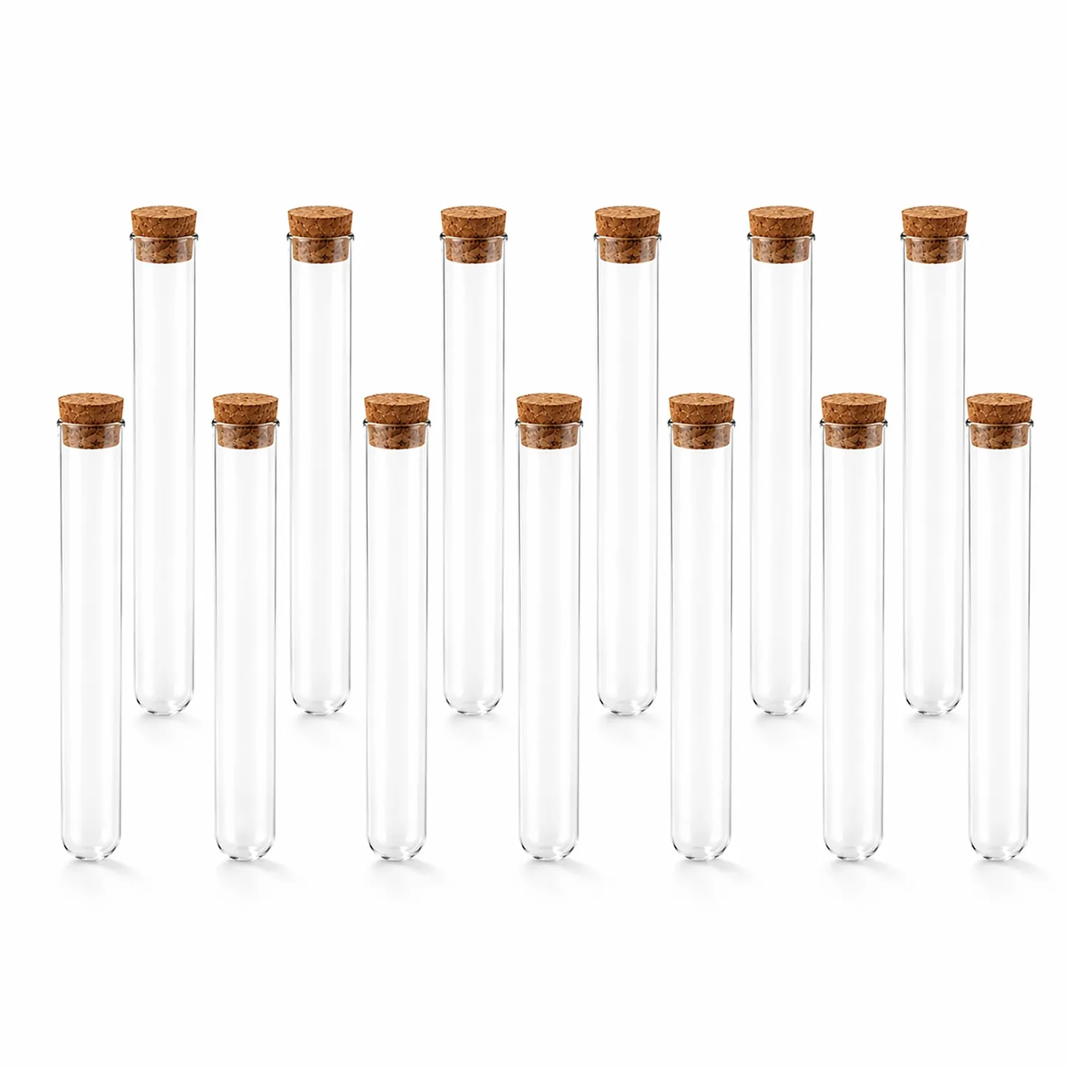 Creativery Reagenzgläser mit Korken klar 35ml 12 Stück