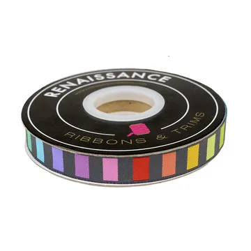 Renaissance Ribbon Graywork Disco Stripe Webband 1 Yard 16mm