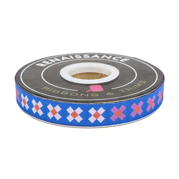 Renaissance Ribbon Ramble - Little X Jacquardband 5/8 Zoll 1 Yard bunt