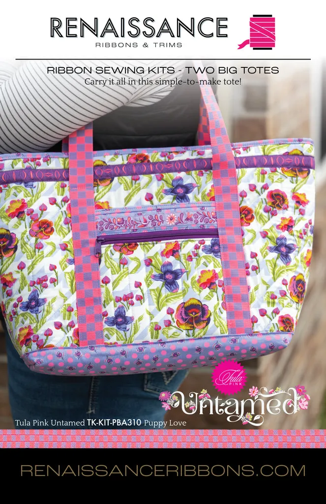 Renaissance Ribbon Two Big Totes Nähset Komplettset