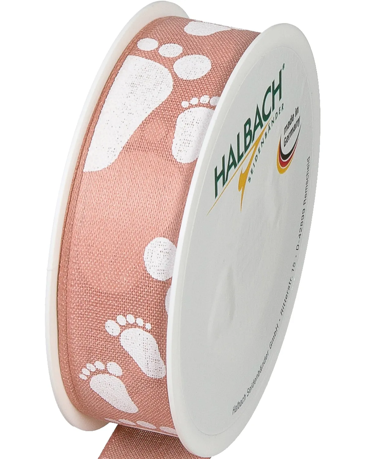 Halbach Geschenkband Baby Füße 25mm x 16m