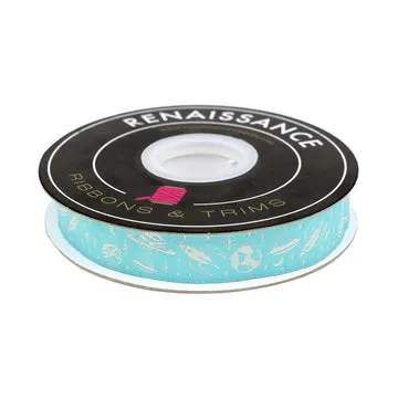 Renaissance Ribbon Blastoff Race to Space Schmuckband 22mm 1 Yard Raketen