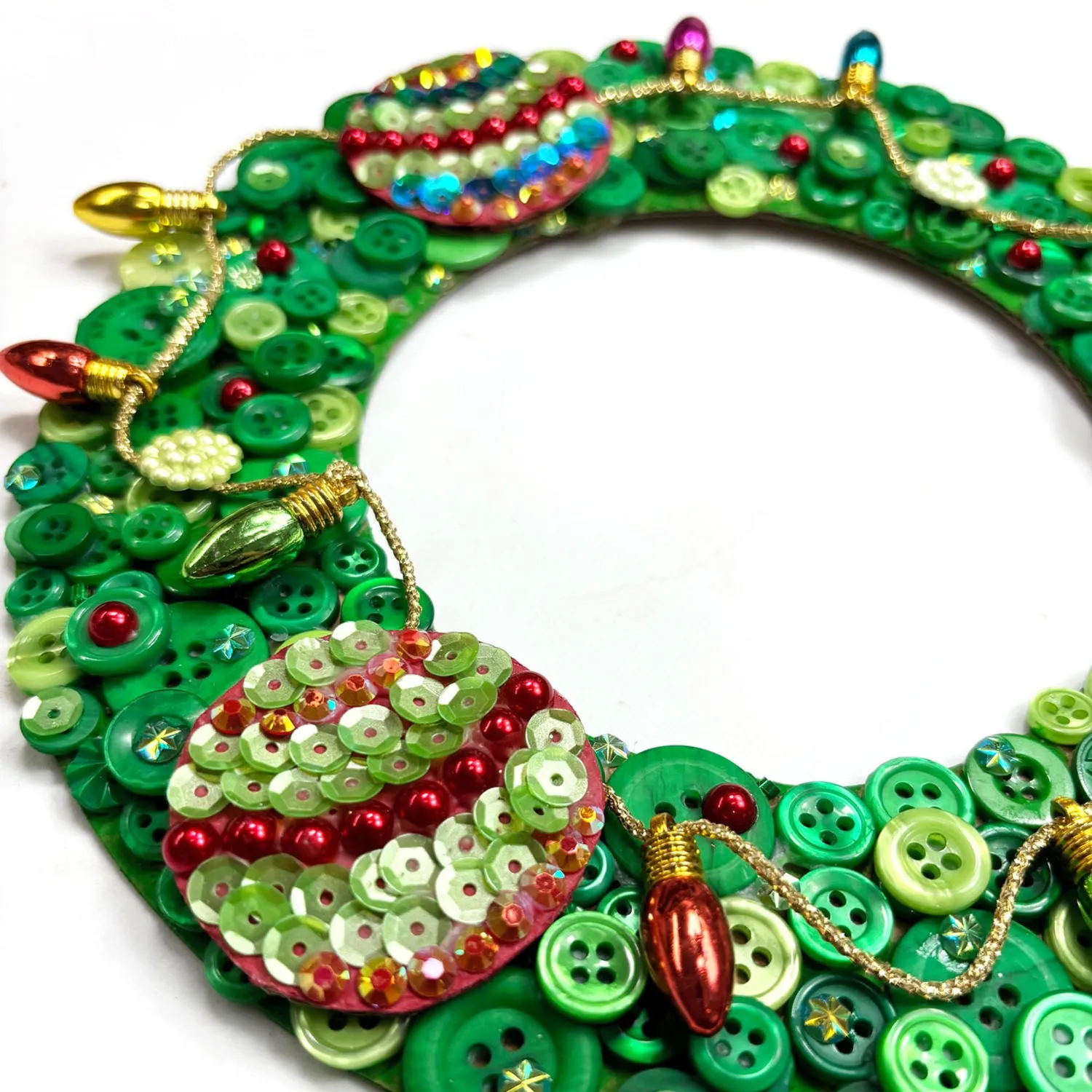 Buttons Galore Christmas Wreath Bastelset 20 cm Komplettset