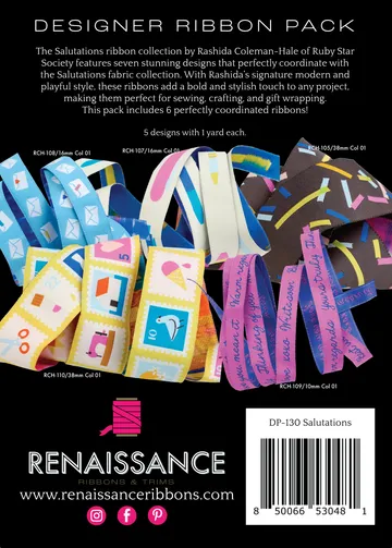 Renaissance Ribbon Salutations Designer Pack Schleifenband 5x1 Yard Set