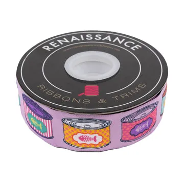 Renaissance Ribbon Tabby Road Cat Snacks Band 38mm 1 Yard